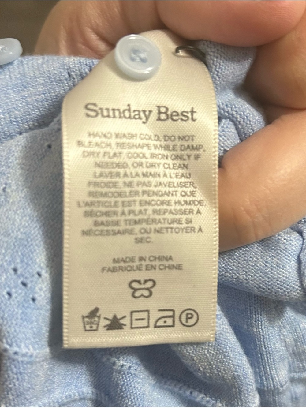 Sunday Best Izzy Light Blue Cropped Cardigan - Women - Picture 4 of 6
